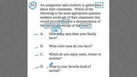GOHMATH: Data Analysis & Mean ~ Early Childhood MTEL 02 Practice Test #64 ~ GOHmath.com