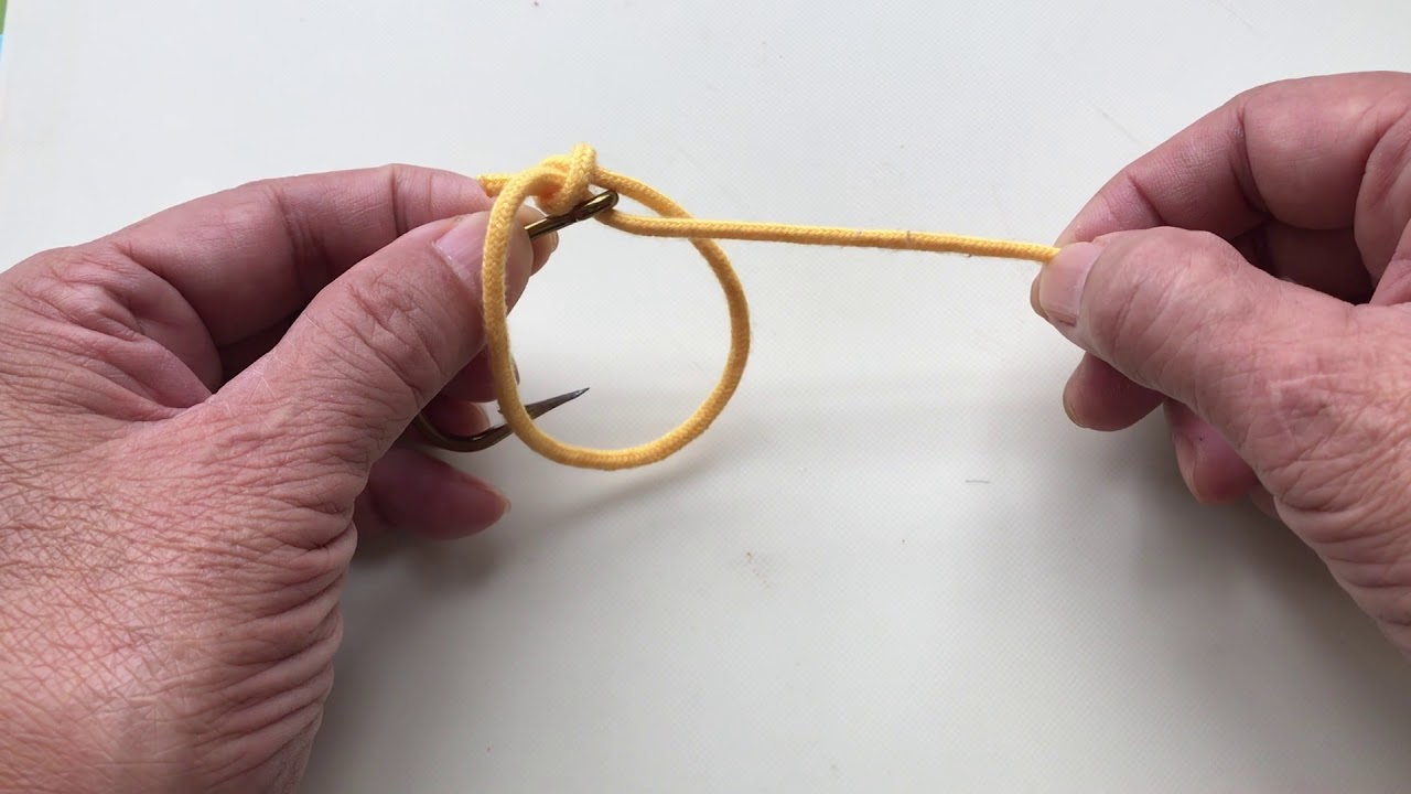 Comment Nouer Un Seul Noeud Turle Fishing Knots YouTube