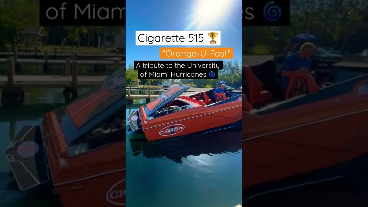 cigarette boat startup KITH Cigarette 515 On board with John Ruiz,