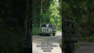 Militares mexicanos recorren carreteras de la frontera y sierra