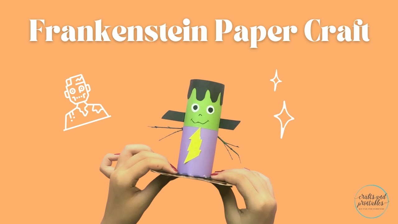 Toilet Paper Roll Frankenstein Tutorial
