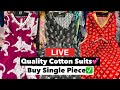 New 100 cotton suits  beautiful suits jaipuri kurti wholesale market 2024  retail available