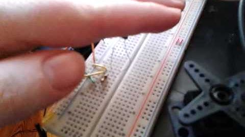 Arduino touchless servo motor via Light Dependent Resistor (LDR)