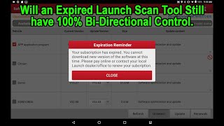 Will a Launch Scan Tool Work after it Expires.