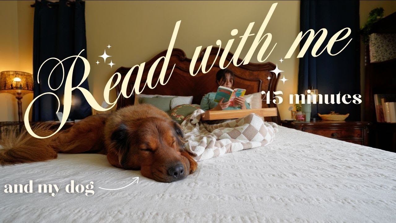 read with me for 45 minutes 🕯️🌧️ (no music, rain and thunder sounds)