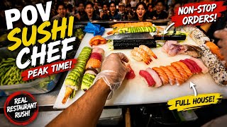 POV: Sushi Chef Under Pressure During Peak Time 🍣