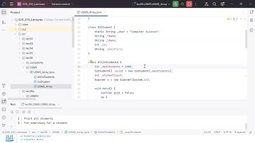 UNC: Data Structures - S25 - Lecture 6 - USMS example; Complexity