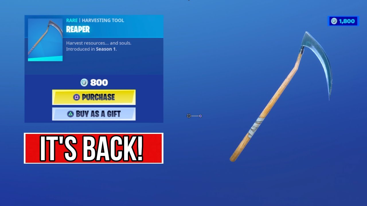 REAPER AXE IS BACK! (Fortnite Giveaway!)