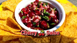 Cherry Salsa With Serrano