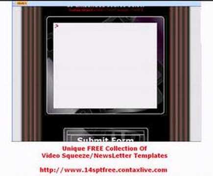Video Squeeze Page Templates