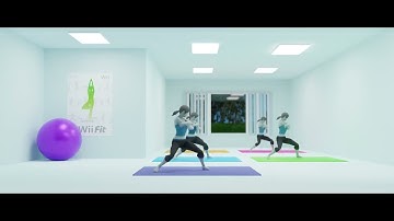 Moving Meditations WiiFit  #MovingMeditation #3dchallenge #WIP #communitychallenge