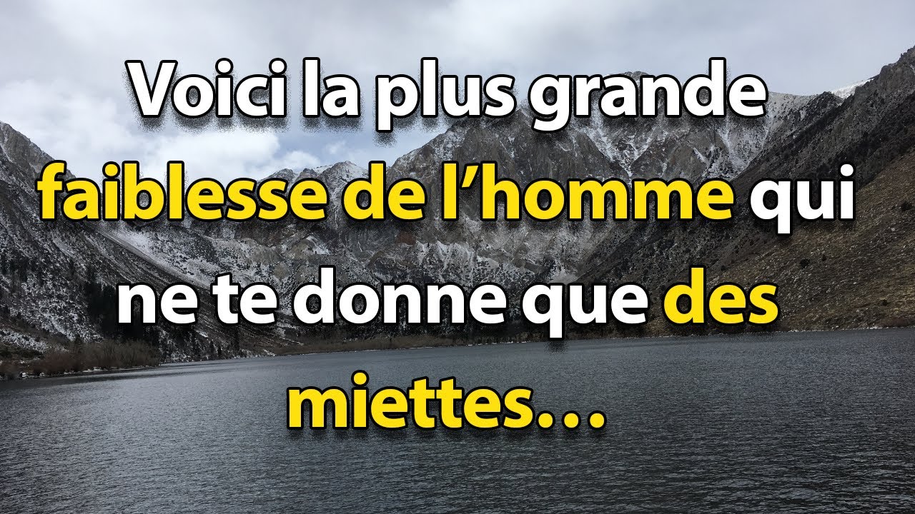 La plus grande faiblesse de l’homme qui NE TE DONNE QUE DES MIETTES – Utilise-la contre lui