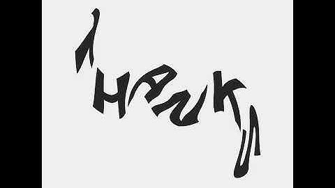 Distorted characters. Draw by openFrameworks