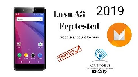 How to bypass google account  FRP Lock Remove LAVA A3 (6.0) with Miracle box 2019