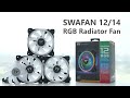 Thermaltake swafan rgb radiator fan unboxing  features