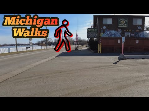 Walking Downtown Whitmore Lake Michigan Friday March 4th 2022