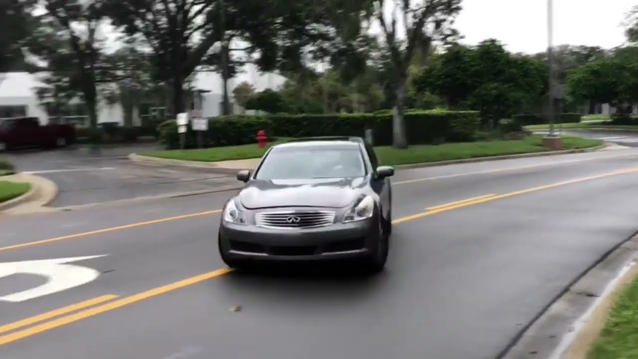 Infiniti g35 welded diff street drifting - YouTube