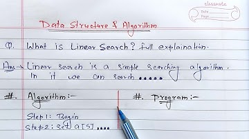 Linear search in Data Structure | Learn Coding