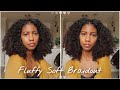 Fluffy Braidout On Blow Dried Type 4 Hair
