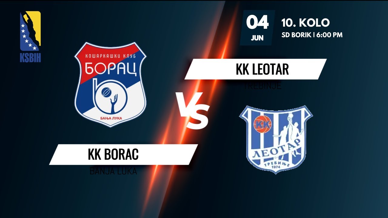 KK Borac vs KK Leotar - 10. kolo - KSBIH - 2021/2022
