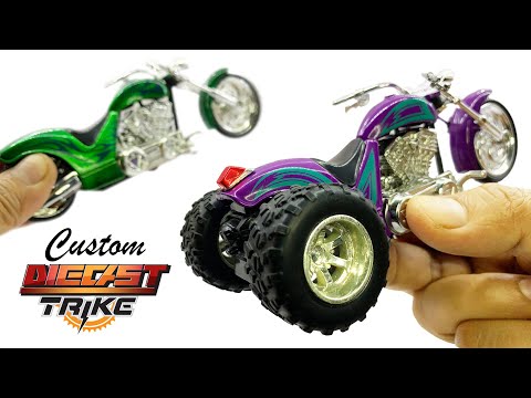 Bike to Trike 1:18 scale Custom Diecast Chopper DIY by