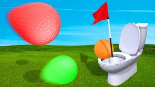 PLAYING GOLF IN A TOILET?! (Golf It)