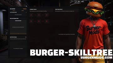 Skill Tree System | BURGERMODS.COM | Fivem Script | QB QBOX ESX