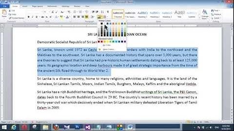 Microsoft Word 2010 Sinhala Tutorial Part 4 - Text Allignment