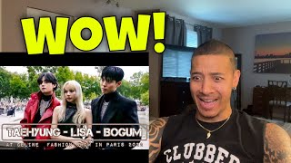 Reacting to TAEHYUNG - LISA - BOGUM AT CELINE FASHION SHOW IN PARIS 2022 🔥