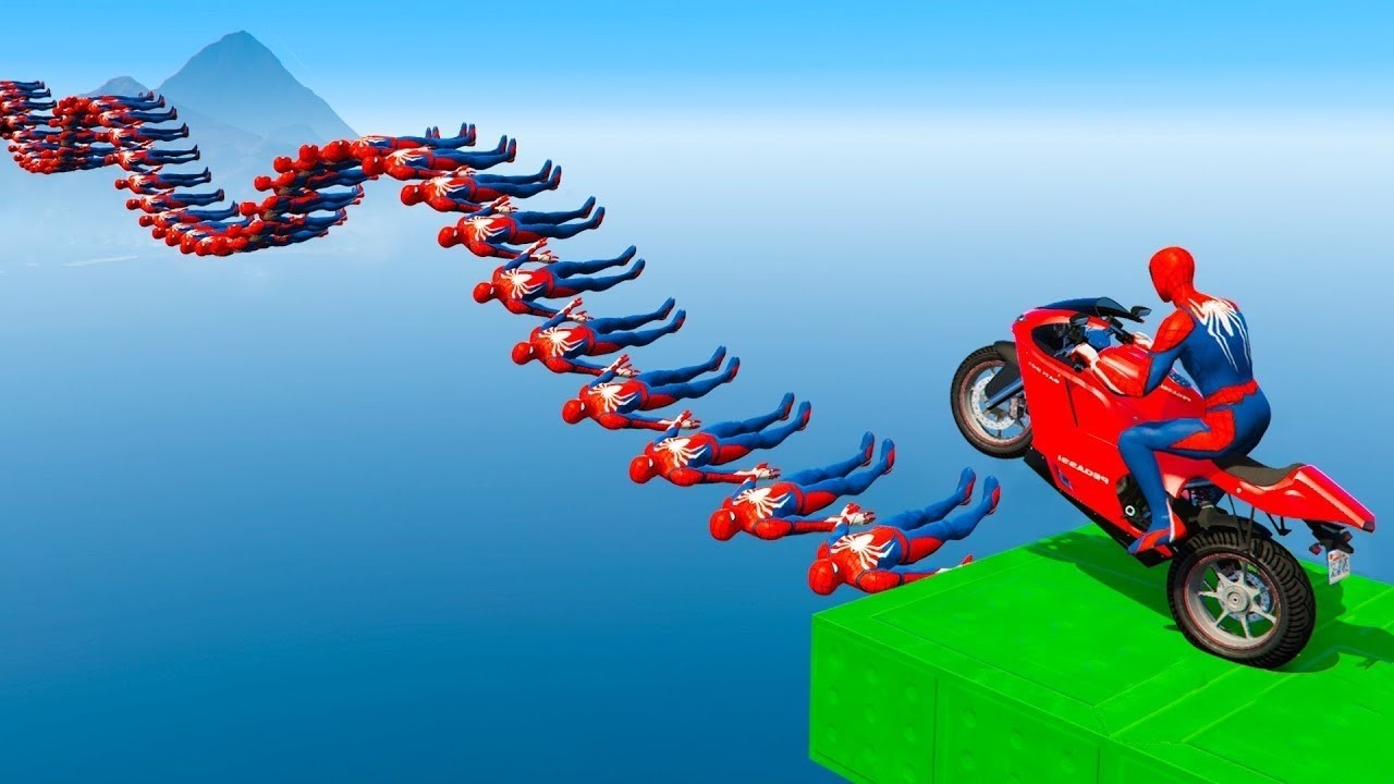 الرجل العنكبوت انقاذ باتمان Spider-Man Rescue batman vs iron man vs venom funny Game GTA 5 superhero