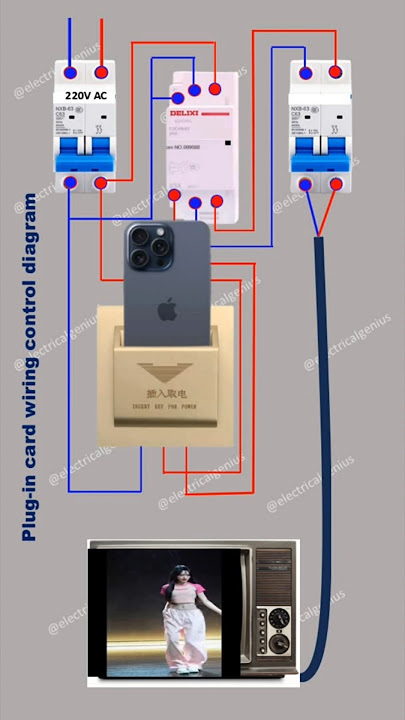 Hotel Power Control | Key Card Wiring Diagram #shortvideo