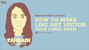 How to make line art vector using corel draw x7