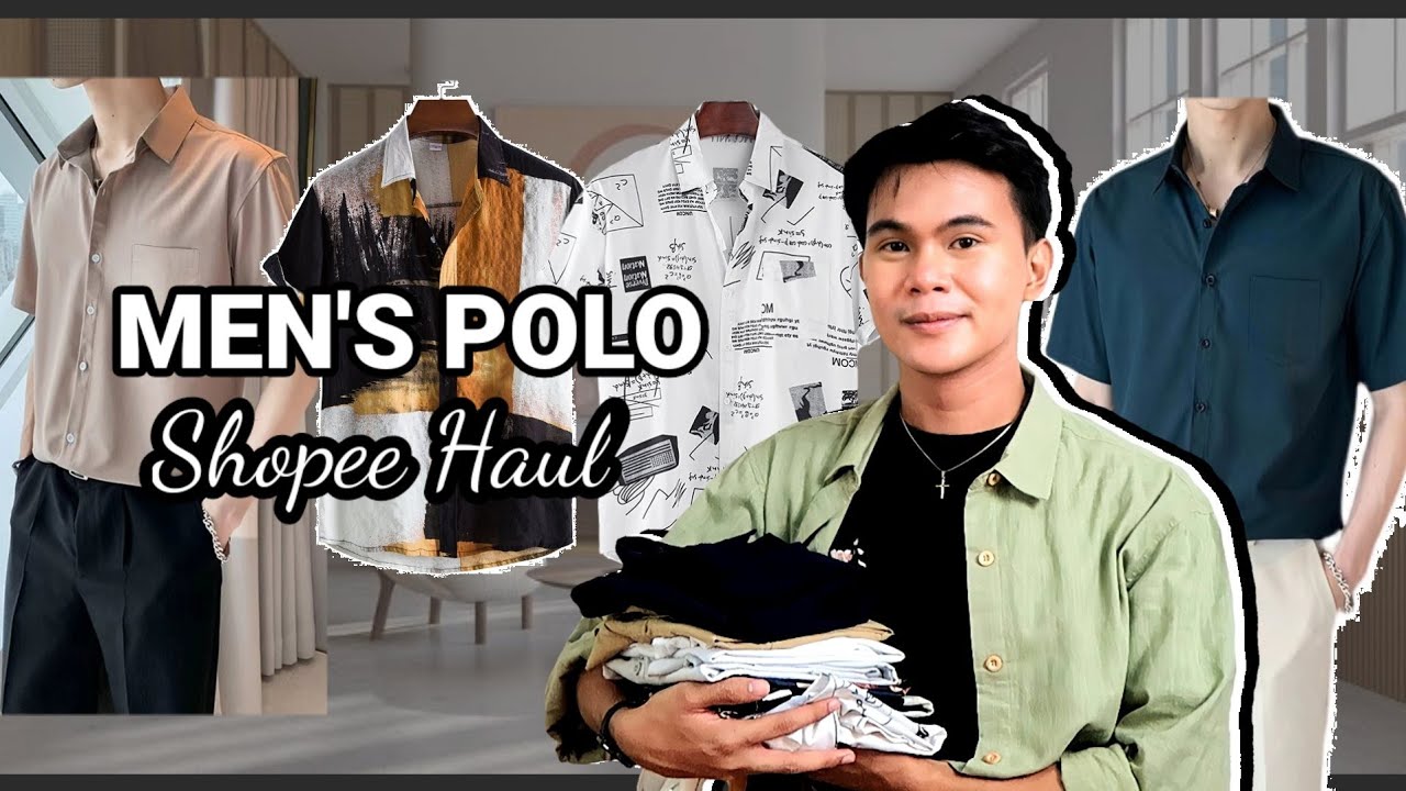 SHOPEE HAUL MEN: POLO | MEN'S TOPS ON SHOPEE: polo, printed, plain ...