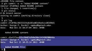 Celebrity 2. GIT Demo | Intro to Git | GeorgiaTech Profile