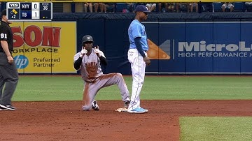NYY@TB: Gregorius tallies four-hit game vs. Rays