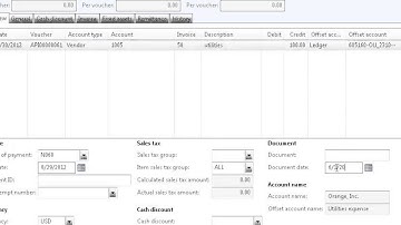 Dynamics AX 2012 - Vendor Invoice Journal