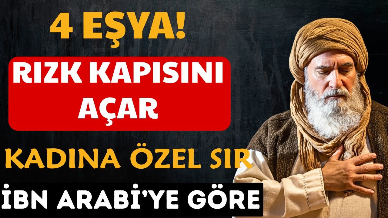 Evinizdeki 4 Eşya Kadınların Rızk ve Bereket Kapısını Nasıl Açar? İbn Arabî’ye Göre