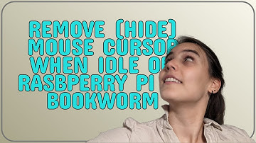 Raspberrypi: Remove (hide) mouse cursor when idle on Rasbperry Pi OS Bookworm