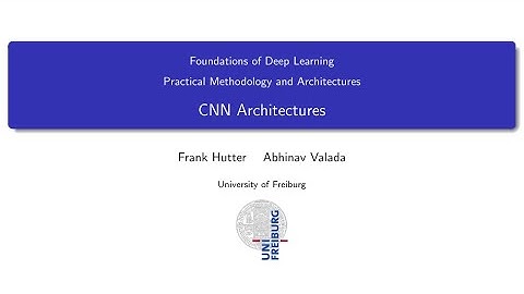 09.05 CNN Architectures