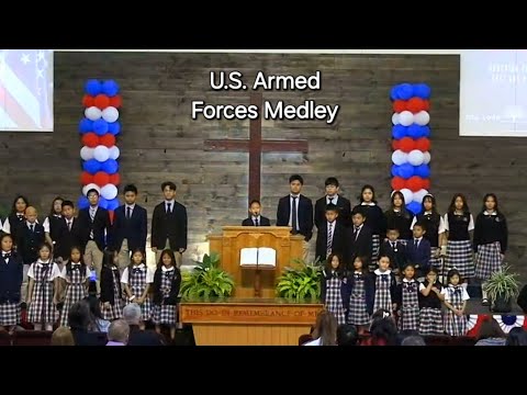 U.S. Armed Forces Medley and Space Force Song by Faithful Ambassadors Bible Baptist Academy!