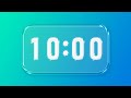 Satisfying 10 Minute timer | Glass Numbers