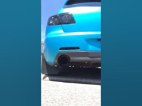 2004 mazda 3 hatchback 2.3L muffler delete - YouTube