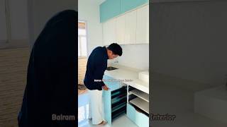 Leminate + Tendum modular kitchen setup 💥  #modularinteriors #viral #youtubeshorts #home #reels