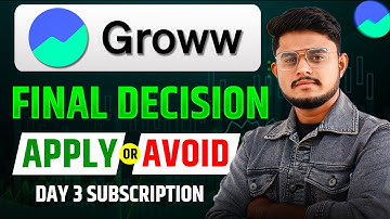 Groww IPO Final Decision || Groww IPO GMP | Groww IPO Review