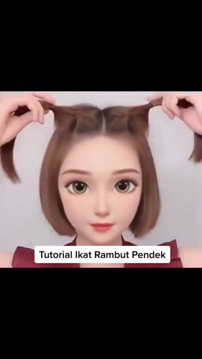 tutorial ikat rambut pendek