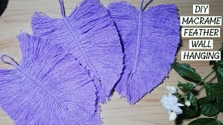 HOW TO MAKE MACRAME FEATHER WALL HANGING |  KNOT TYING | MLS CROCHET DREAMS Profile