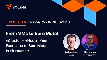 From VMs to Bare Metal : vCluster + vNode on Bare Metal K8s