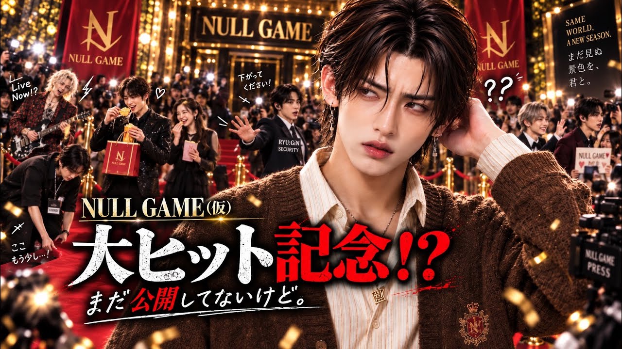 『NULL GAME(仮)』大ヒット記念レッドカーペット