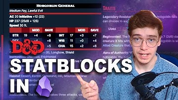 5E Statblocks in Obsidian (with the SRD vault)
