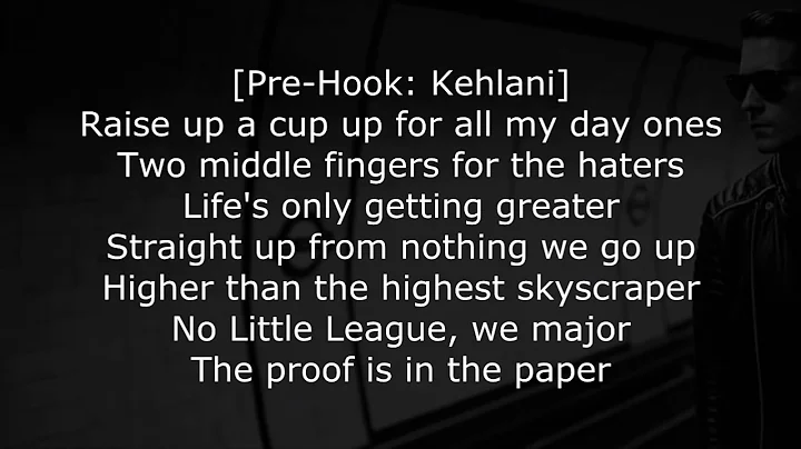 G-Eazy - Good Life ft Kehlani Lyrics Video (The Fate of the Furious)